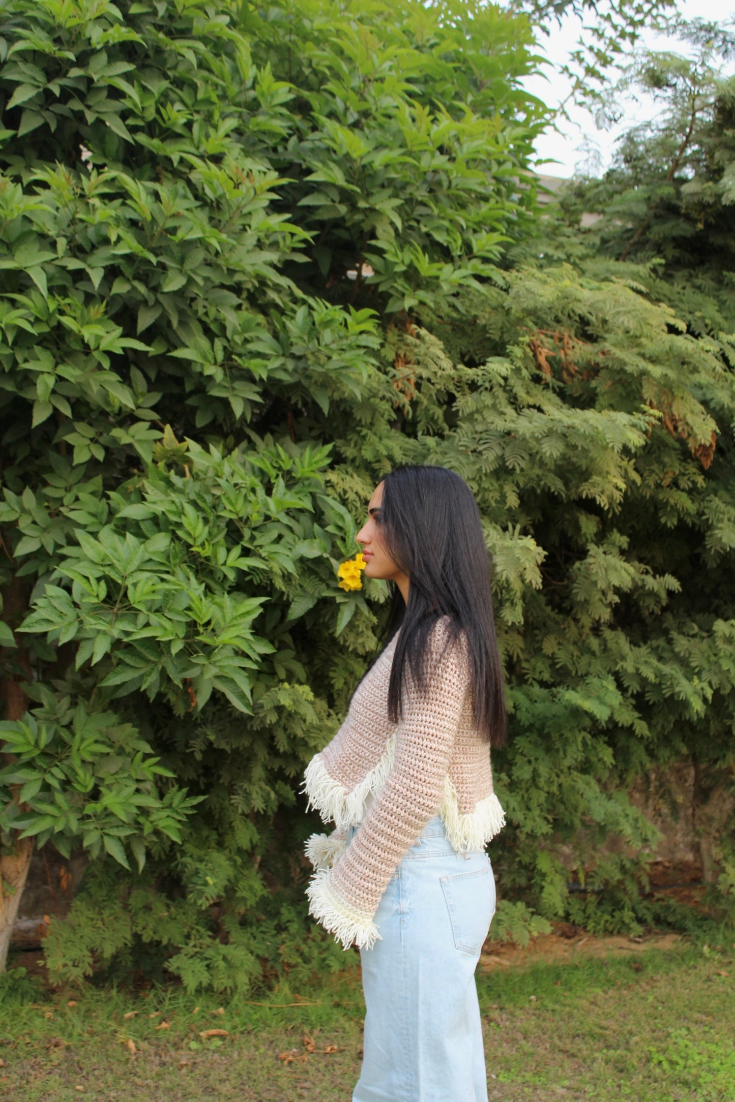 Fringe Crochet Pullover