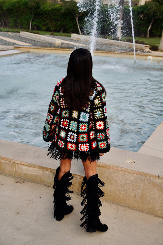 Esmat Crochet Cardigan