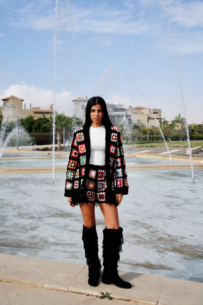 Esmat Crochet Cardigan