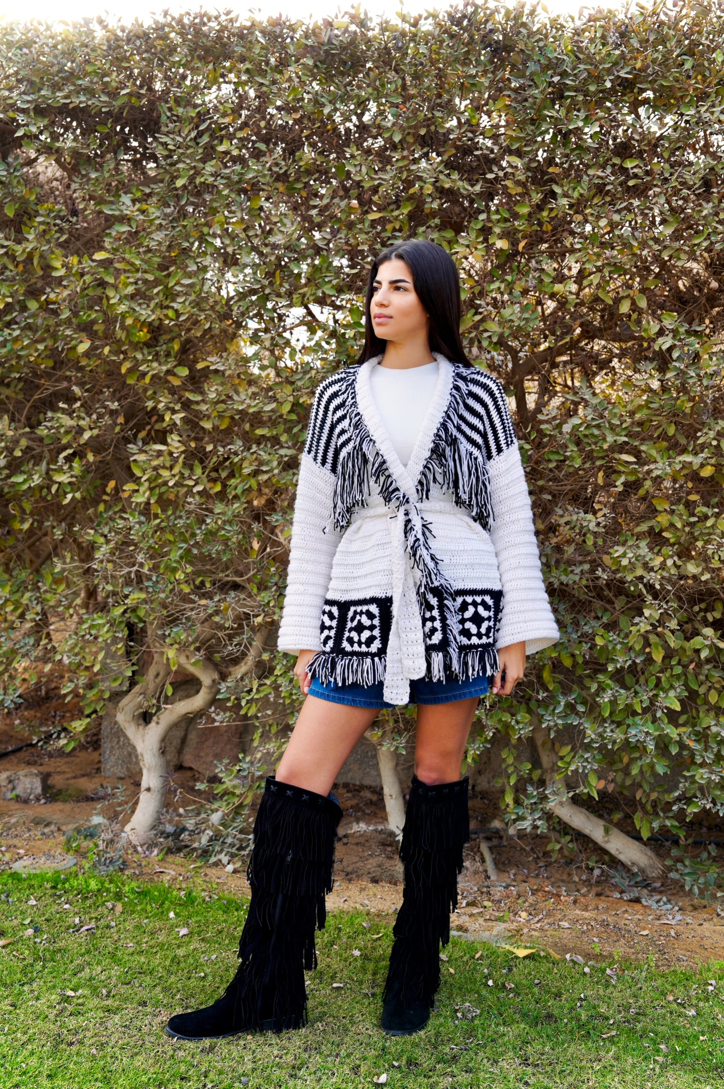Linalu Fringe Cardigan