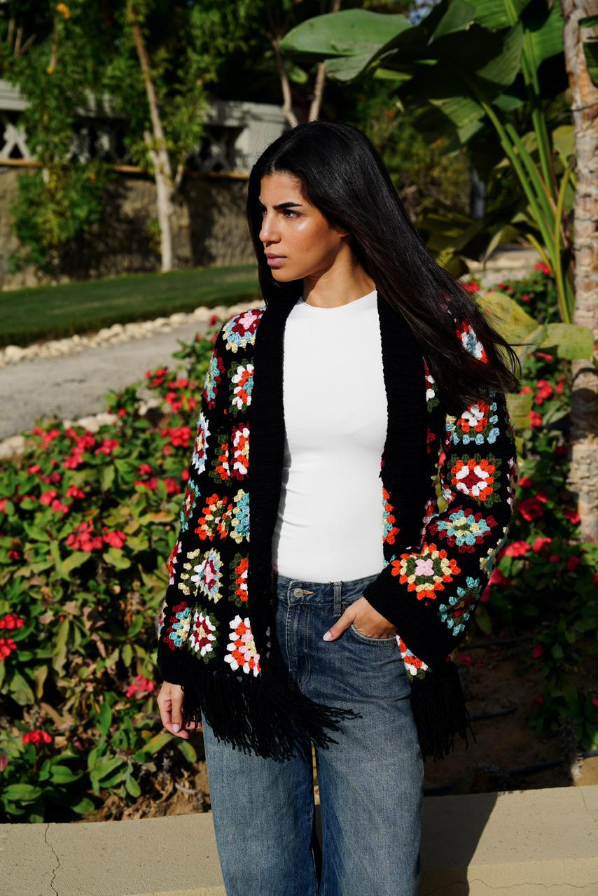 Esmat Crochet Cardigan